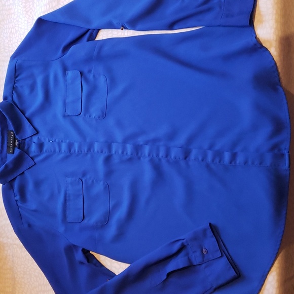 Royal Blue Long Sleeve or 3/4 Sleeve Shirt - Picture 3 of 10